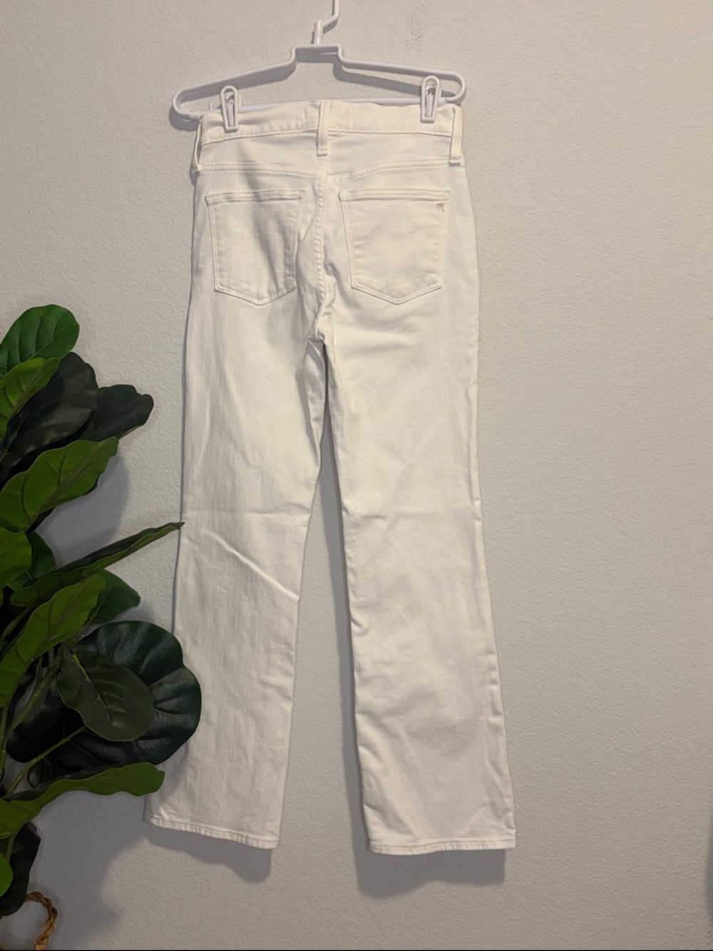 Madewell White Mid Rise kick out jeans size 25 - Picture 8 of 9